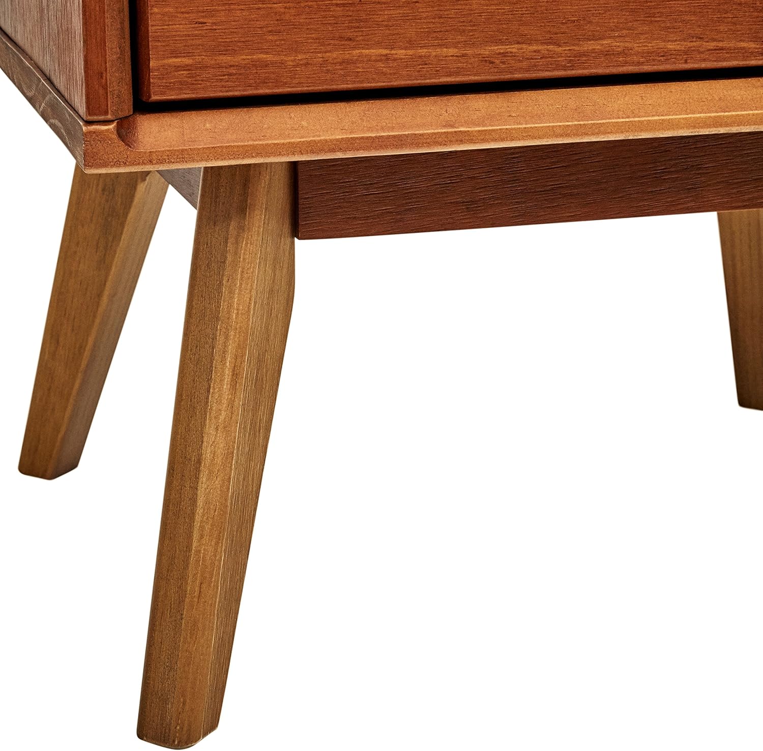  Brand – Rivet Mid-Century Stark 2-Drawer Nightstand, 24"H, Walnut: Kitchen & Dining