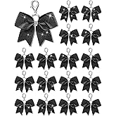 Tondiamo Cheer Bow Keychain Cheer Keychain with Rhinestones Cheerleader Keyrings for Teen Cheerleading Sports Accessory