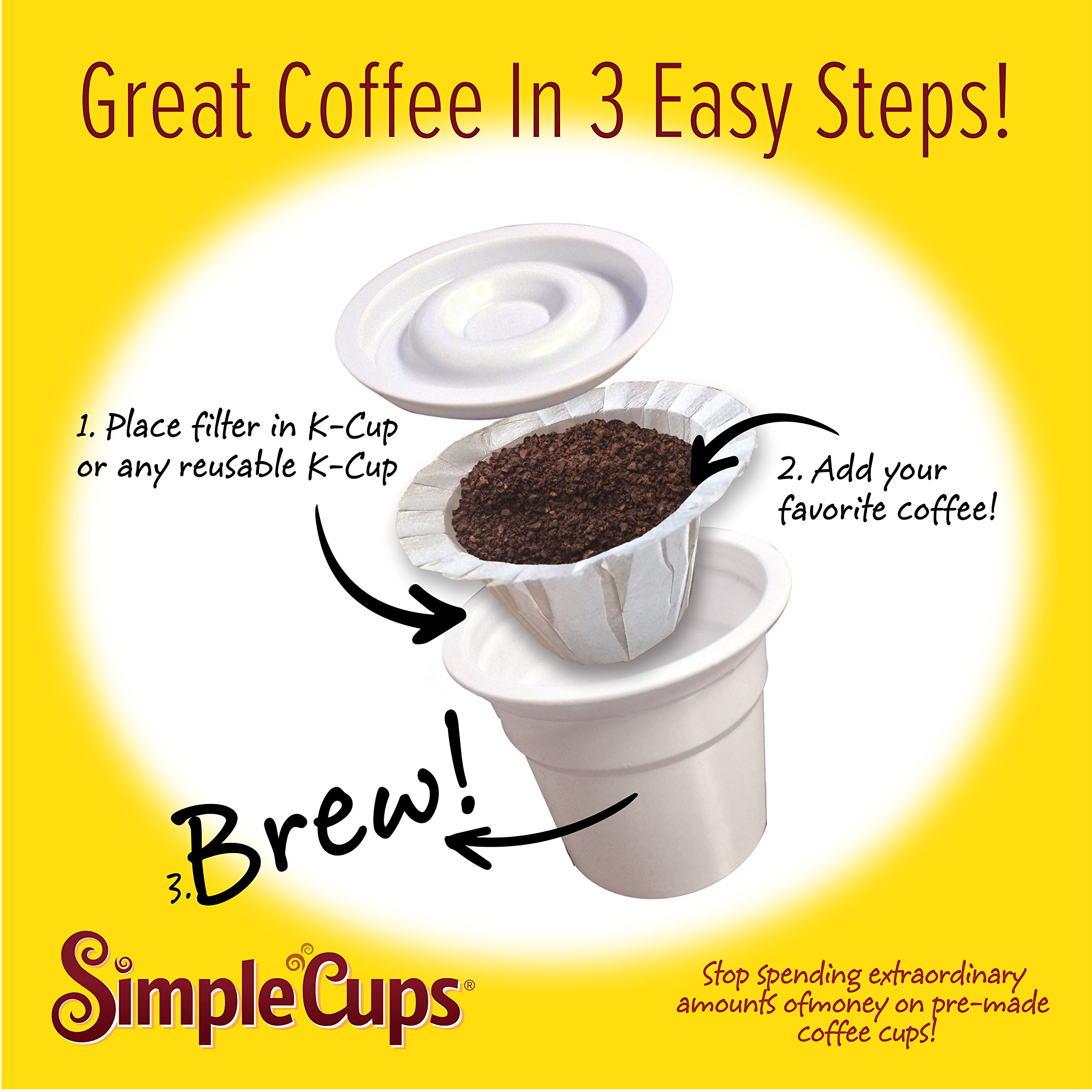 Disposable Filters for Use in Keurig Brewers Simple Cups 600