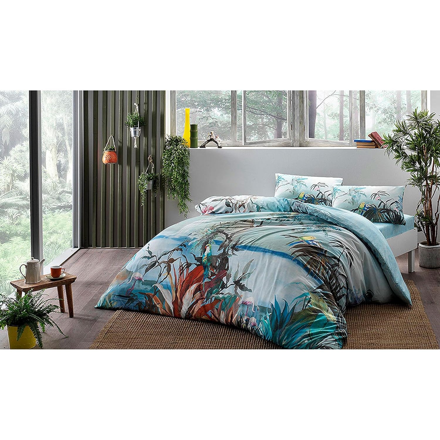 Amazon Com Tac Ion Therapy Queen Duvet Cover Set 4 Pieces Hotel