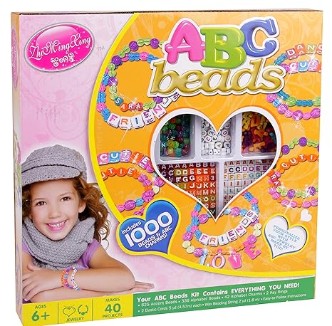 1000 ABC Perlen Rocailles für Armbänder Schlüsselanhänger Schmuck uvm