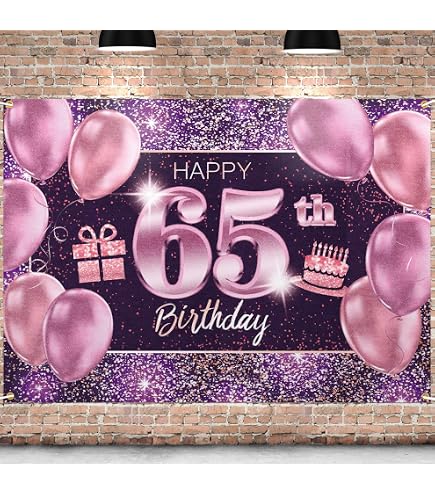 IMISI Happy Birthday Banner – Rosa Gold, 115x180 Cm, Mit Aufhänge-Schnur, Für Geburtstags-Party-Dekoration