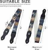 Nefelibata 2.3in Vegan Leather Snakeskin Guitar Strap with Pick Pocket view 7