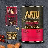 AATU 90/10 Wet Dog Food Angus Beef 6x400g Grain Free No Artificial view 2