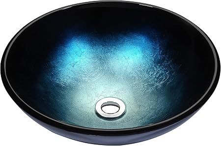 Yanksmart Red Wine Design Bathroom Tempered Glass Sink Basin Bowl