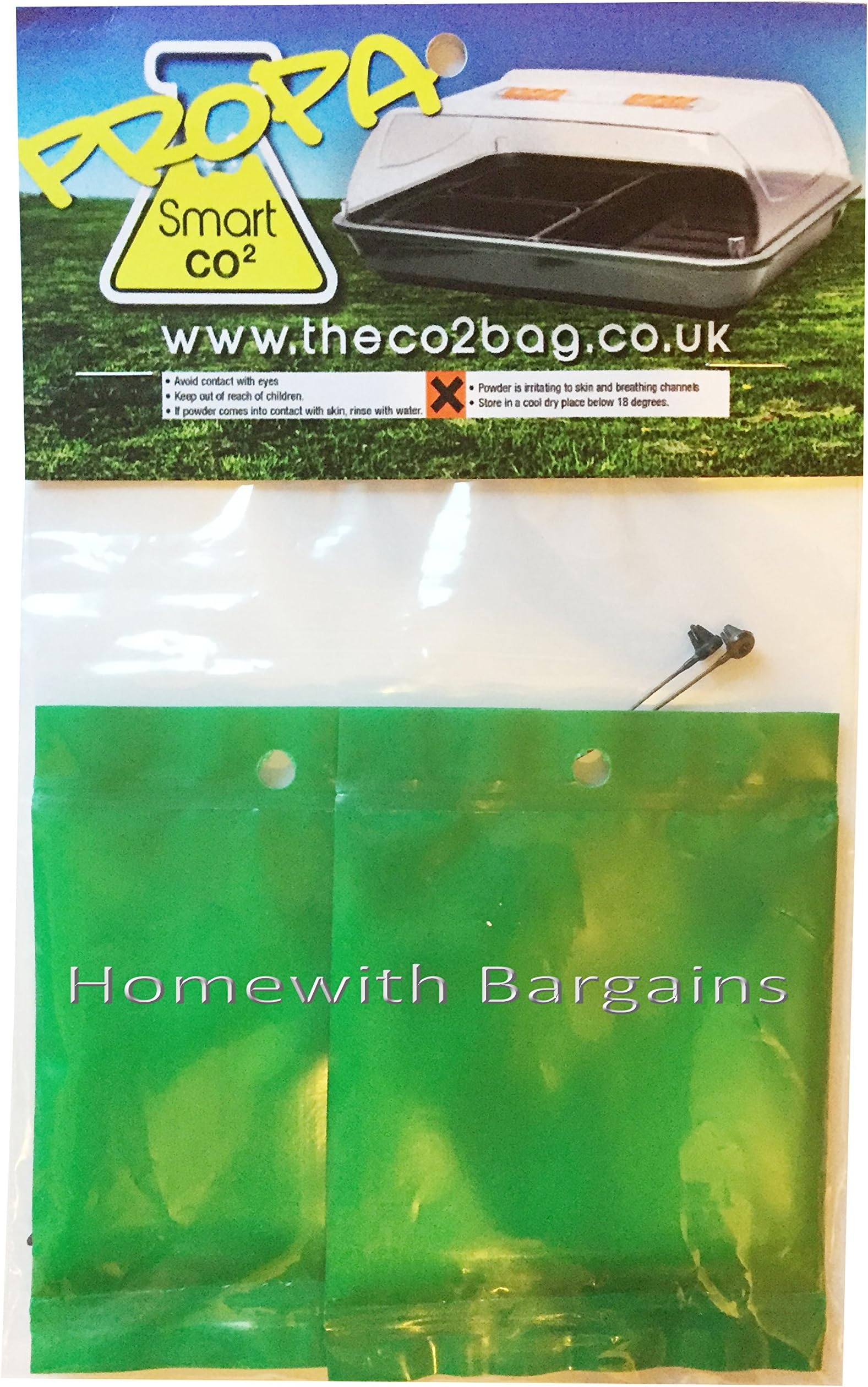 2 x PROPA SMART CO2 Bags for Propagator, seedlings, cuttings. Hydroponics