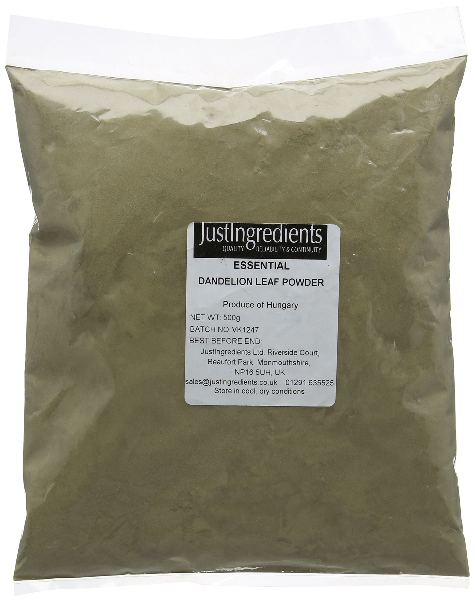 Premier Dandelion Leaf Powder 500g by JustIngredients