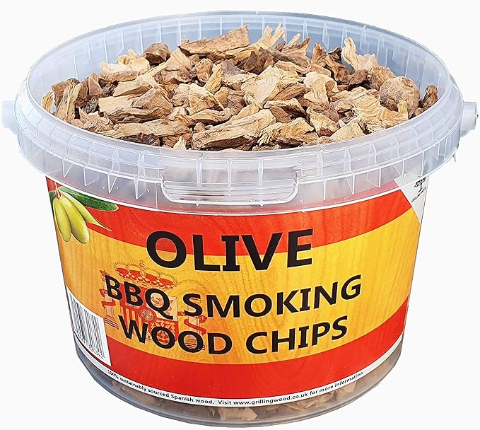 3 Litre BBQ Smoking Wood Chips (Olive Wood) Amazon.co.uk Garden