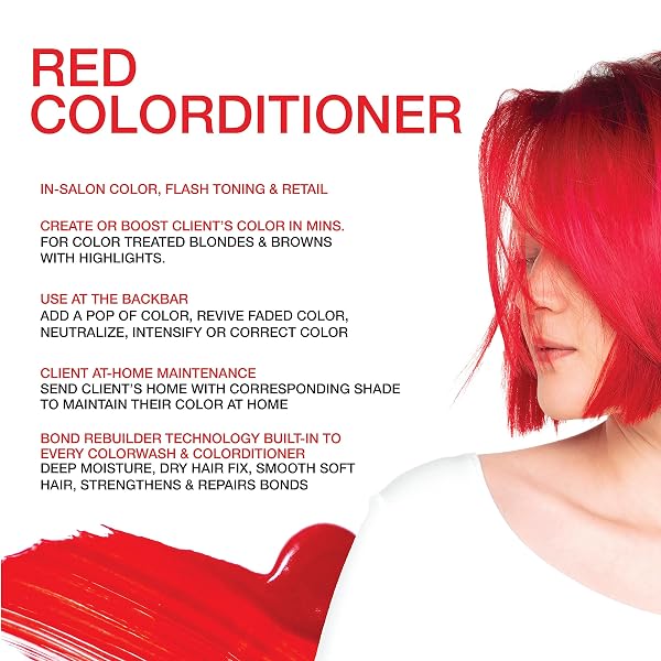 CELEB LUXURY VIRAL COLORDITIONER, PROFESSIONAL SEMI-PERMANENT HAIR COLOR DEPOSITING CONDITIONER, RED 8.25 FL OZ (PACK OF 1)
