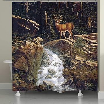 Amazon Com Misc Hunting Shower Curtain Deer Bathroom Decor Wild