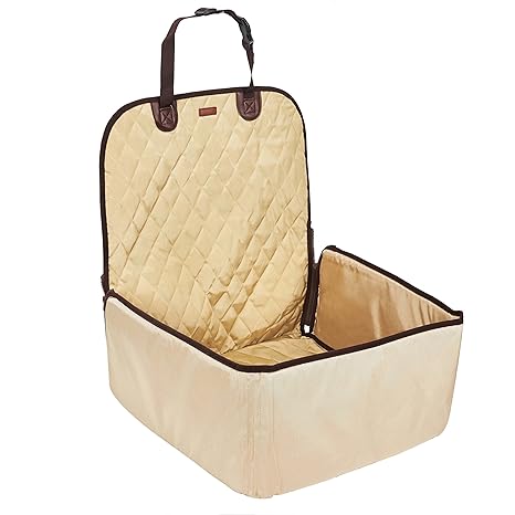 Pecomer Hund Autositzbezug 2 in1 Pet Bucket Cover Booster Sitz Rutschfest Wasserdicht Verstellbar Autositzabdeckung Sitzbezug