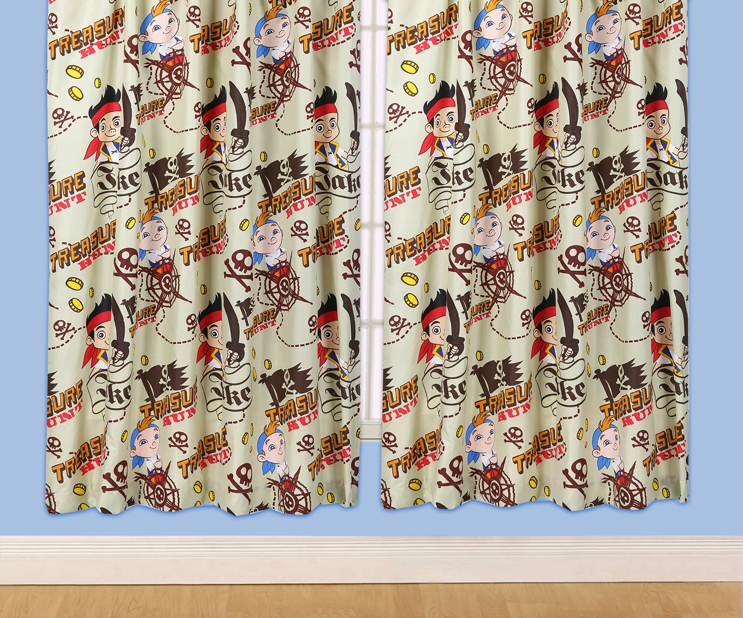 Disney Jake And The Neverland Pirates Treasure Curtains Amazon Co