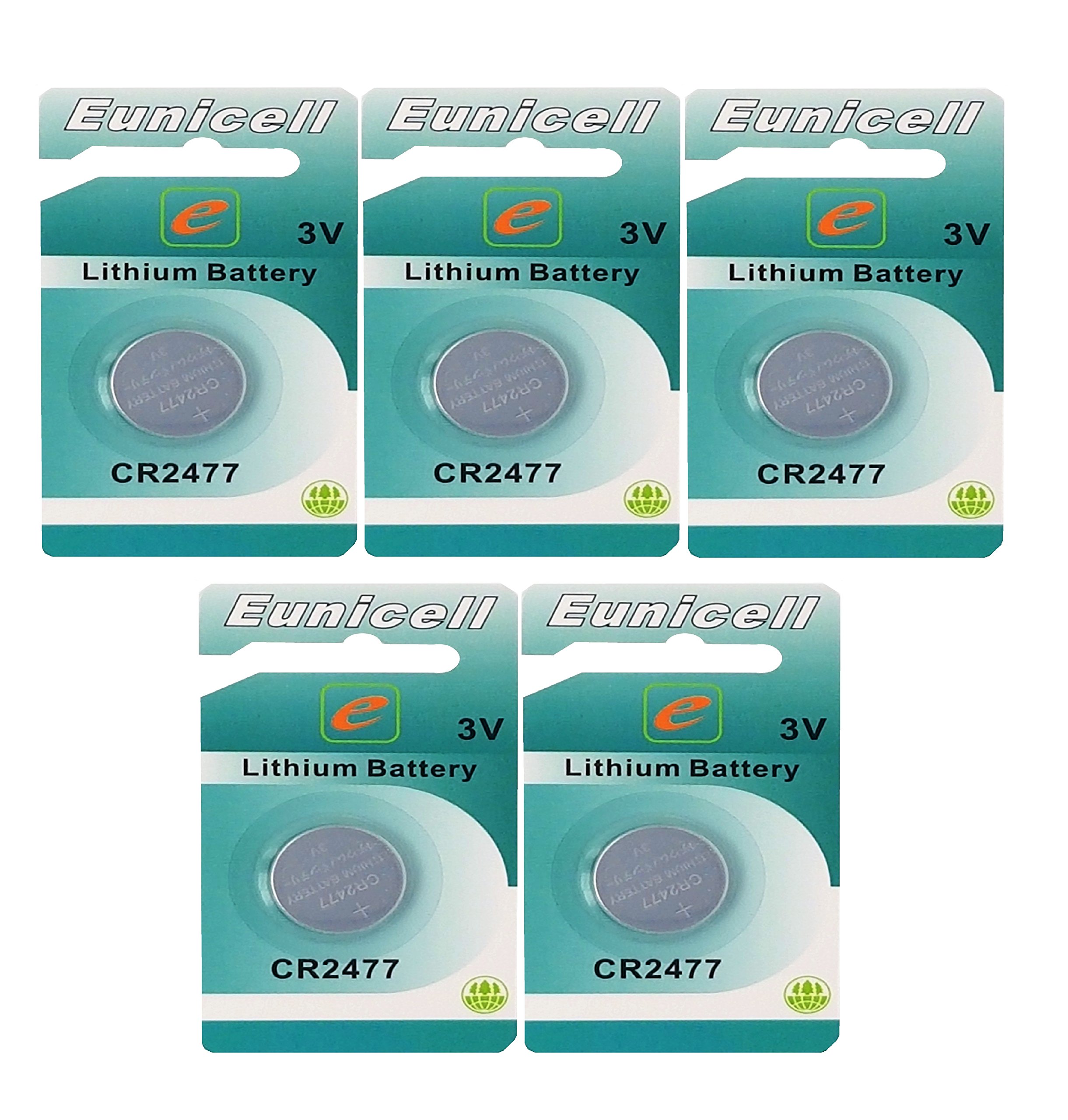 Eunicell 5 x CR2477 3 V Lithium Button Cell Battery Germany Sales V