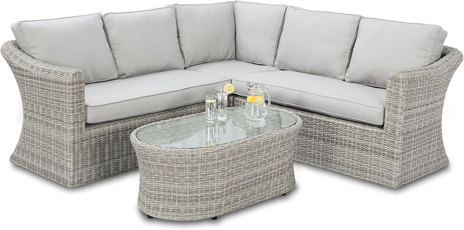 maze rattan oxford corner sofa