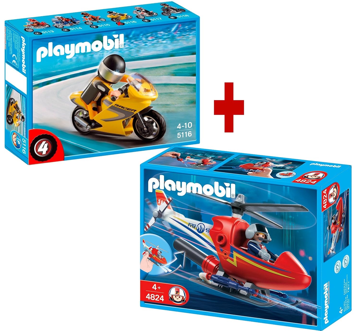 helicoptero bomberos playmobil