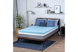 Sure2Sleep Full Size, 2-Inch, Gel Swirl Memory Foam Mattress Topper Made in USA.