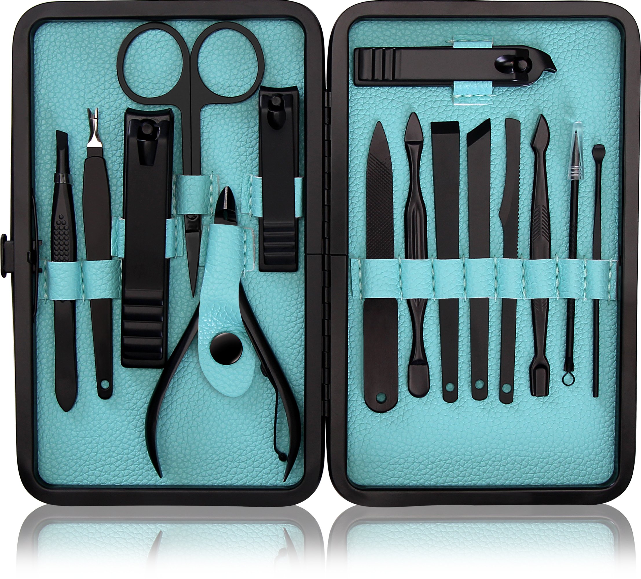 15Piece Manicure Set for Women Men Nail Clippers