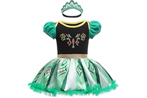 Dressy Daisy Infant Baby Girl Princess Dress Costume Romper Tulle Tutu Fancy Birthday Halloween Bodysuit Outfit with Headband