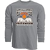 Blue 84 NBA Unisex-Adult NBA Officially Licensed Long Sleeve T-Shirt Ringspun Gray Icon