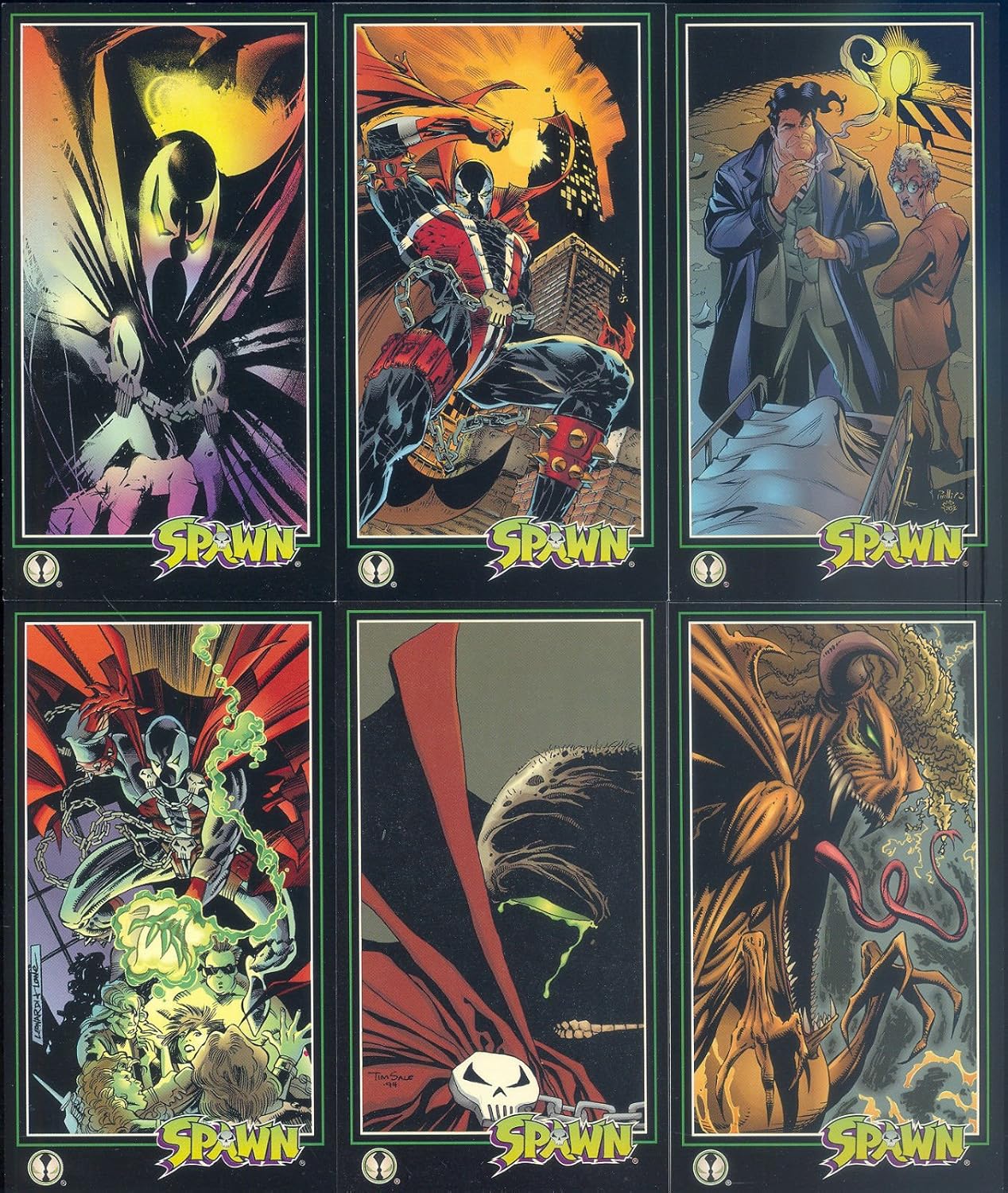 SPAWN WIDEVISION 1995 WILDSTORM COMPLETE BASE CARD SET OF 152 MC at