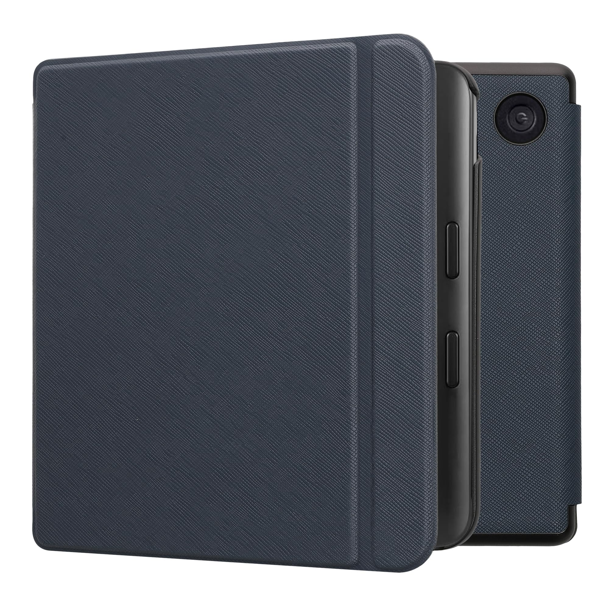 kwmobile Case Compatible with Kobo Libra Colour Case - Cover for eReader with Magnetic Closure - Dark Blue