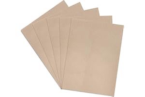 DONMON Aida Cloth 14 Count Cross Stitch Fabric,12×18inch,5Pcs (litgh Khaki)