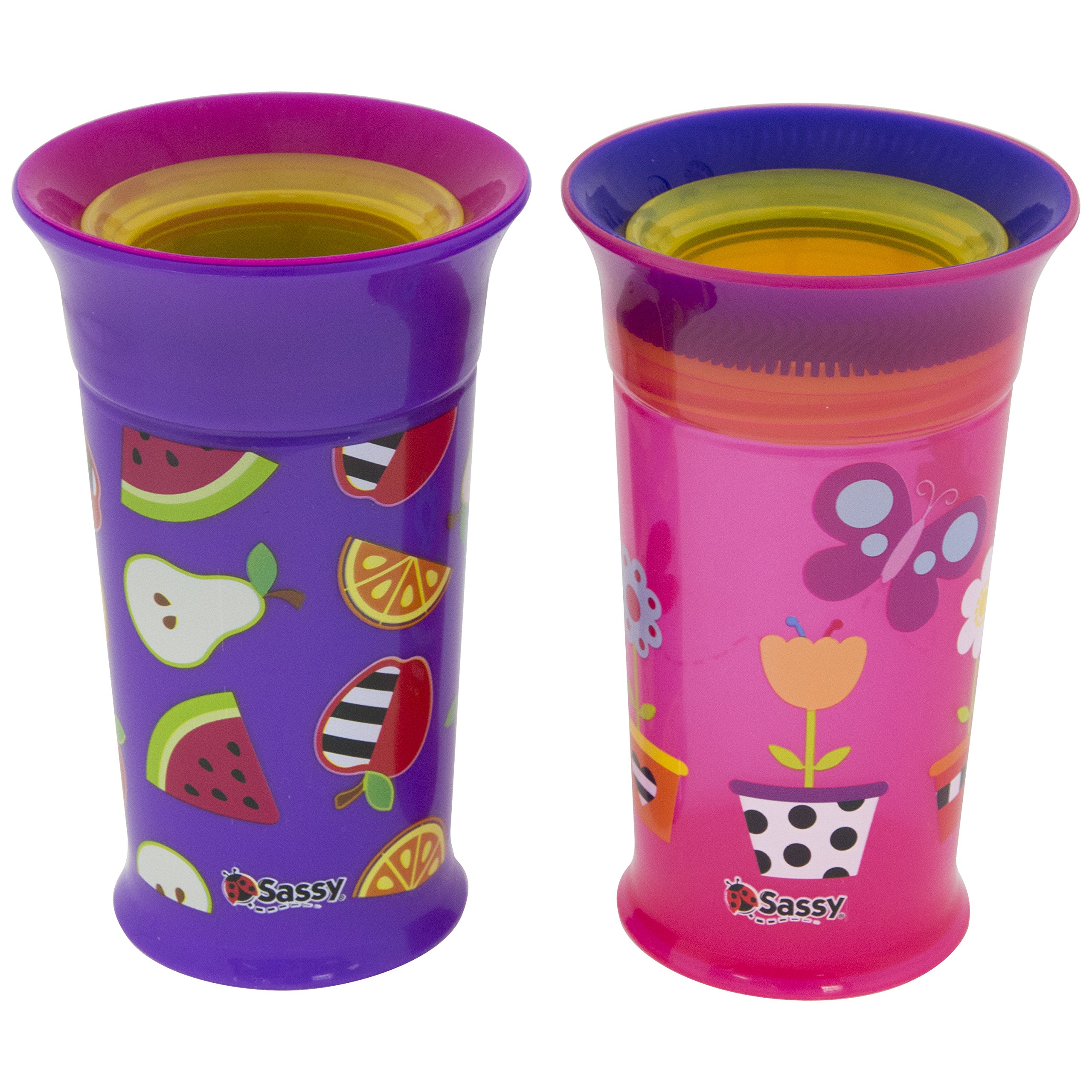 Sassy Spoutless Grow Up Cup with Trainer Handles 7 ounces 6+ Months