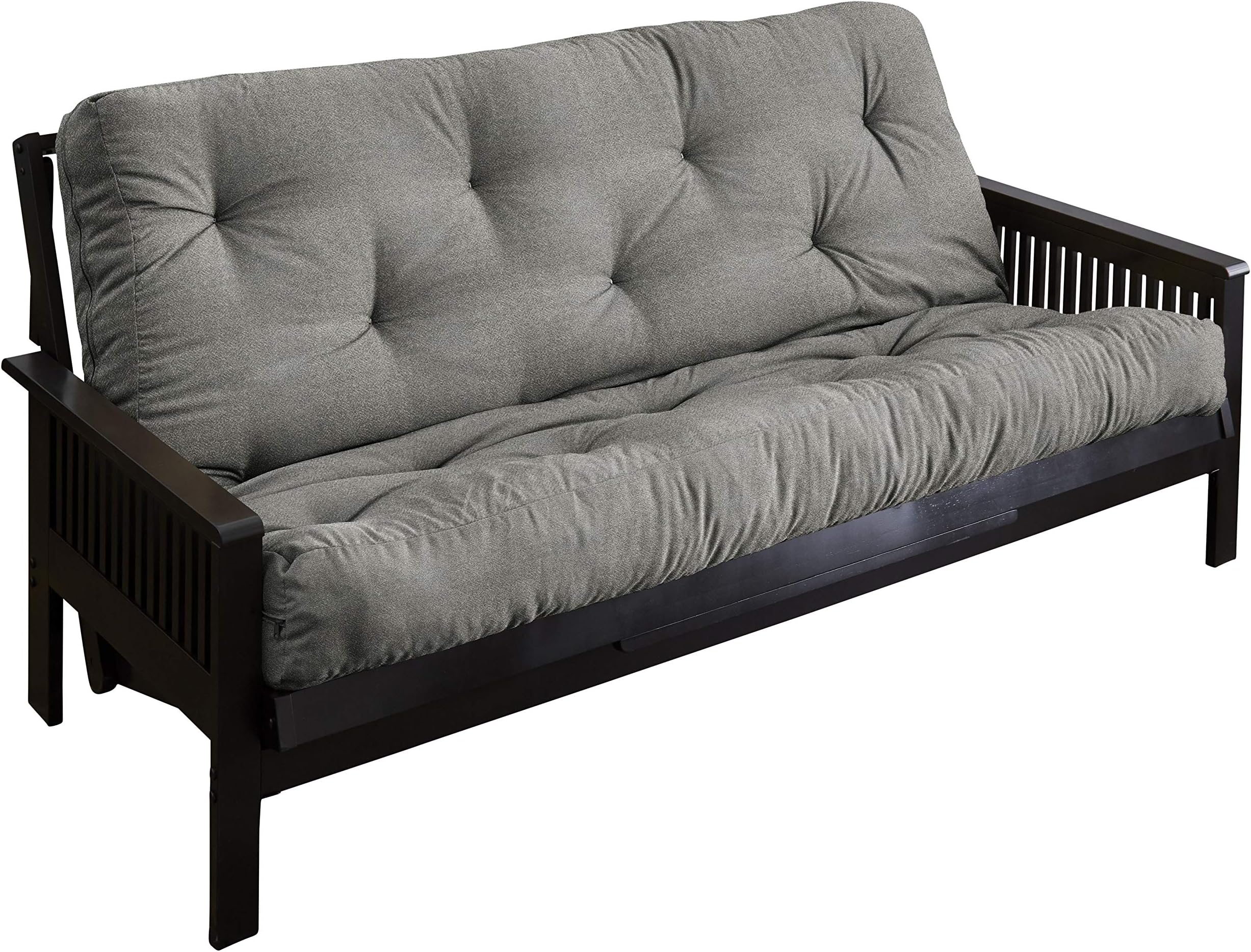 Mozaic Queen Size 5" Thick Futon Mattress, Granite Grey