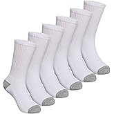 SeeyAN Kids Socks Boys Crew Athletic Half Cushioned Cotton Sport Running Breathable Socks 6 Pairs