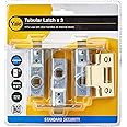 Yale Tubular 3 x Mortice Latch, Where No Locking is Required, Polished Brass, 2.5 Inch/64 mm