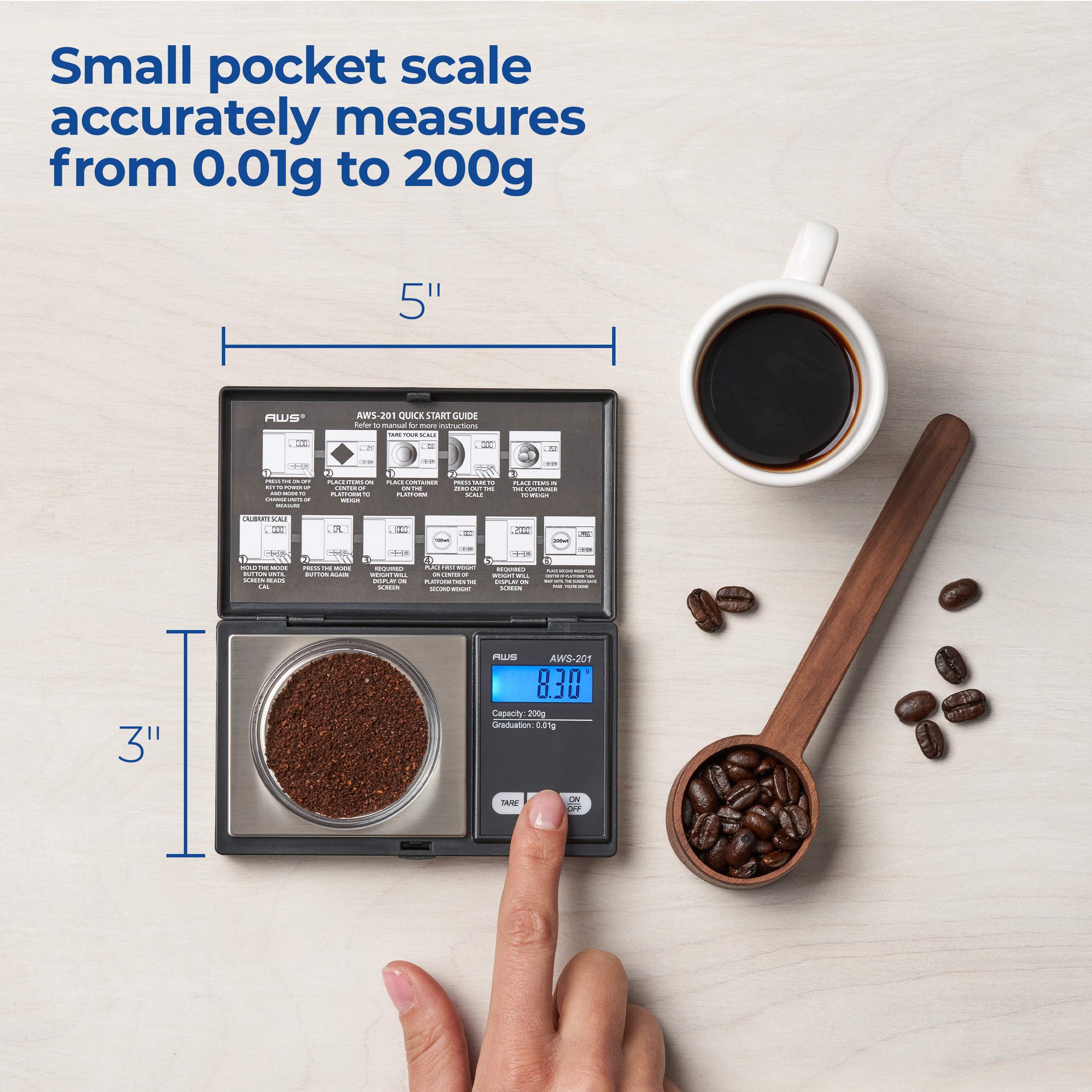 Mua American Weigh Scales AWS Series Digital Pocket Weight Scale LCD ...