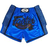 Fairtex Slim Cut Muay Thai Boxing Shorts - BS1702 (Blue, Small)