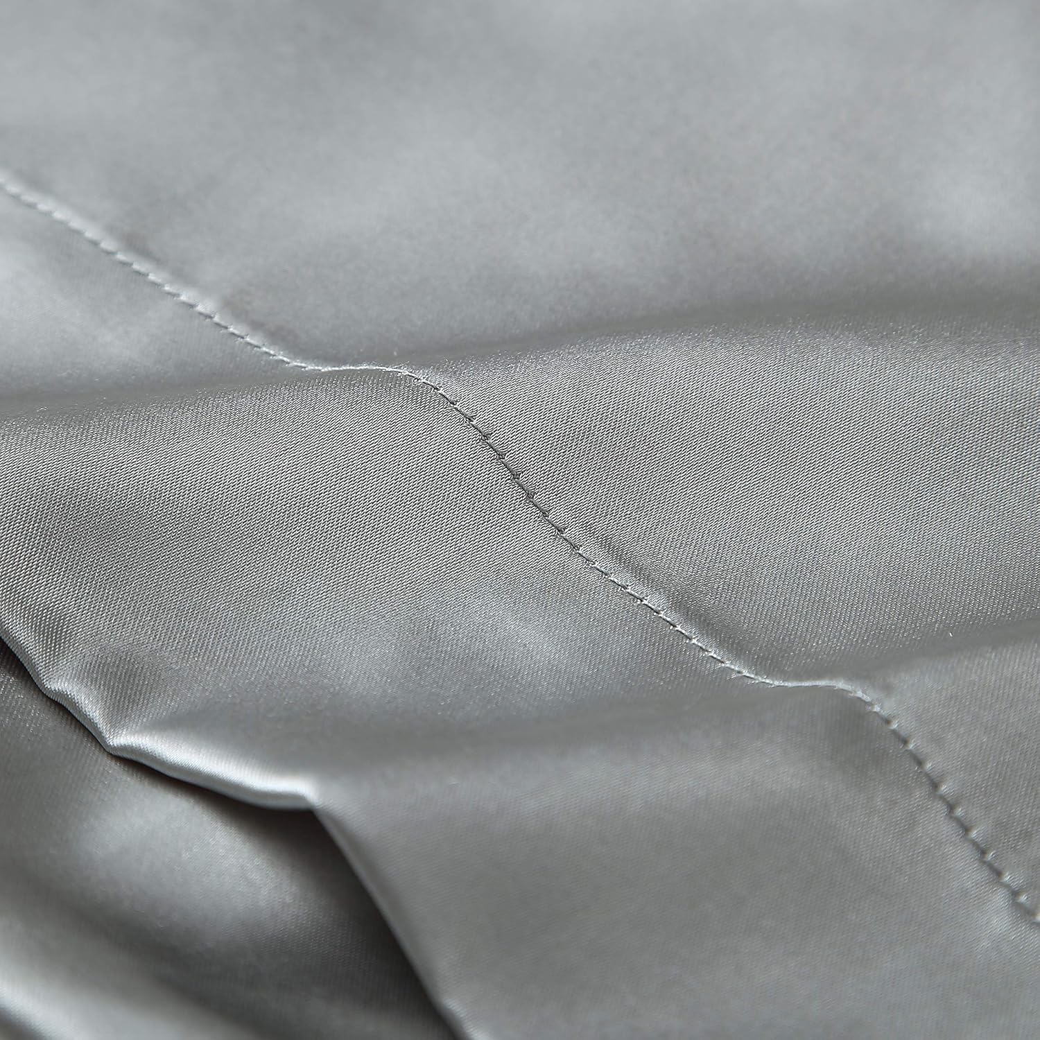 EXQ Home Silky Satin Pillowcase for Hair and Skin, Silver Grey Soft Cooling Pillow Cases Queen Size Set of 2 with Envelope Closure No Zipper (20x30 Inches): Kitchen & Dining