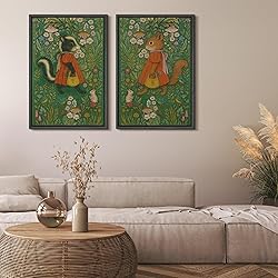 MUDECOR Framed Canvas Print Wall Art Set Whimsical