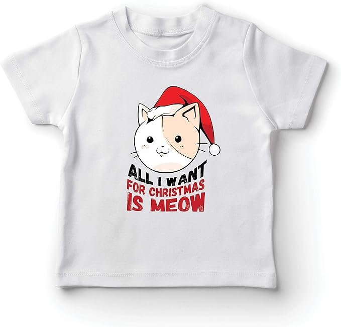 Idee Regalo Per Natale Ragazzi.Lepni Me Maglietta Per Bambini Ragazzi Tutto Quello Che Voglio Per Natale E Miao Idea Regalo Amante Del Gatto Amante Del Gatto Amazon It Abbigliamento