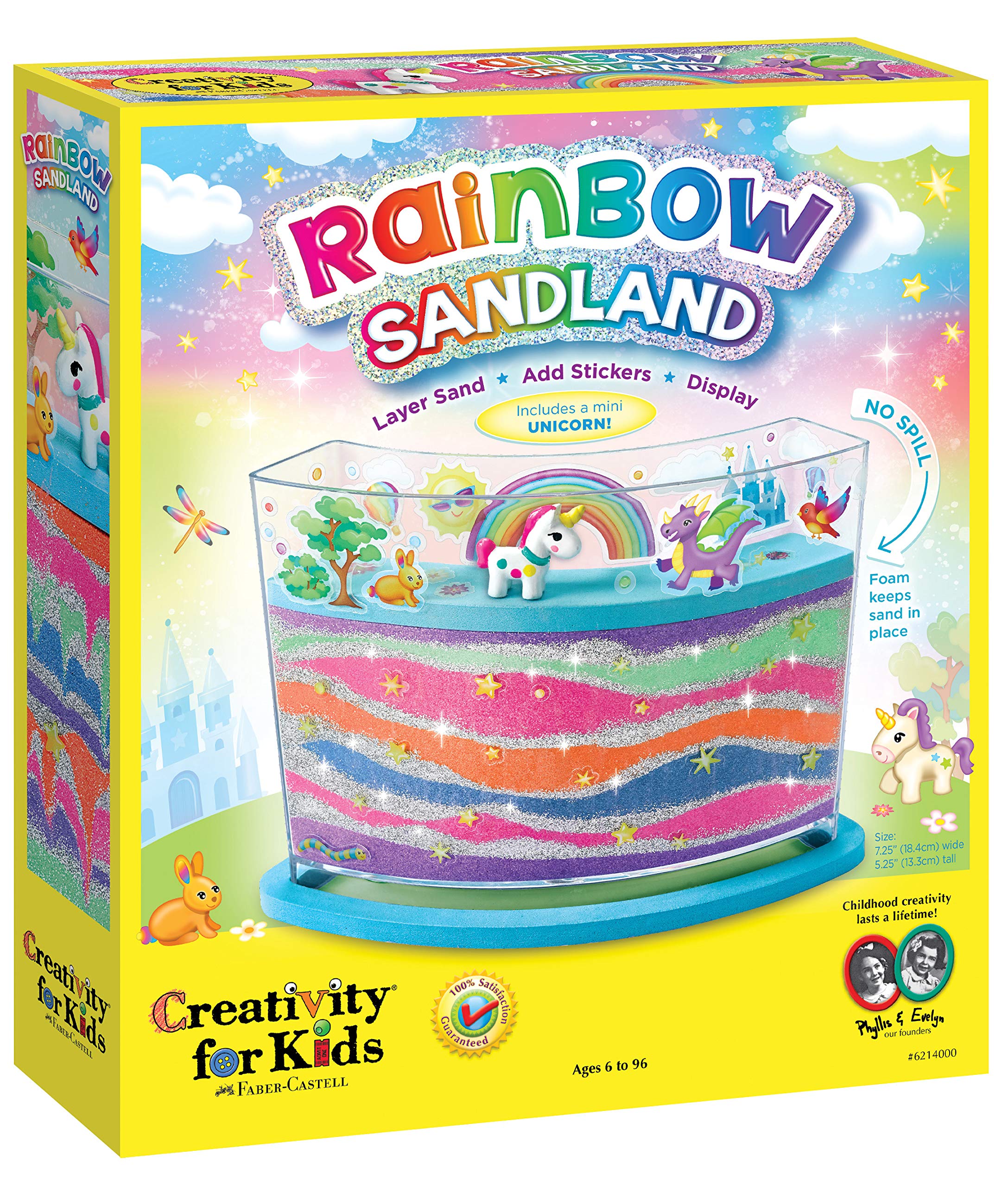 Creativity for Kids Rainbow Sandland - Make Your Own Sensory Sand Art for Kids - Arts and Crafts for Kids Age 6+