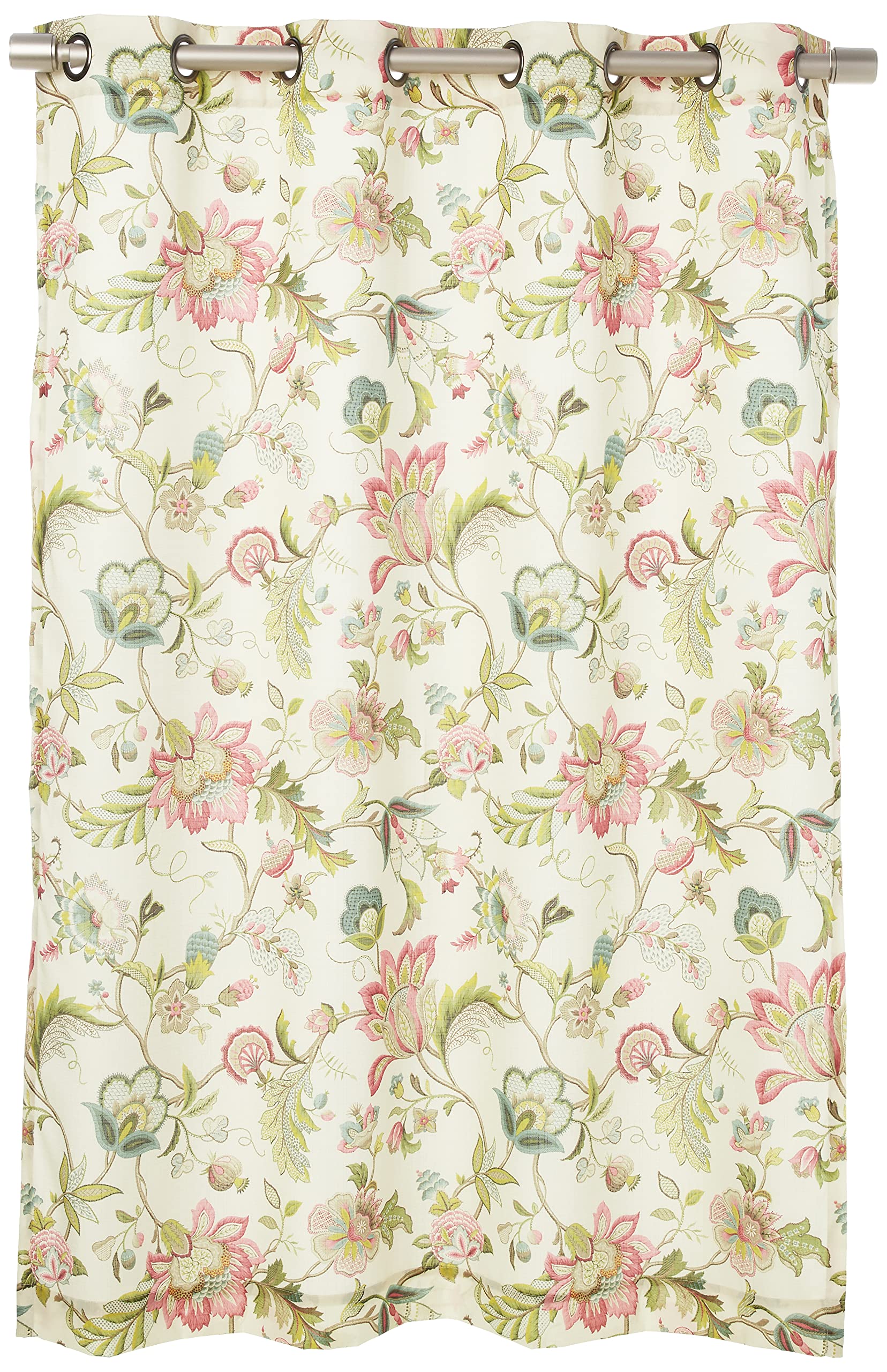 Ellis Curtain Brissac Grommet Panel, 50 x 63, Red Image Ellis Curtain Brissac Grommet Panel, 50 x 63, Red Image