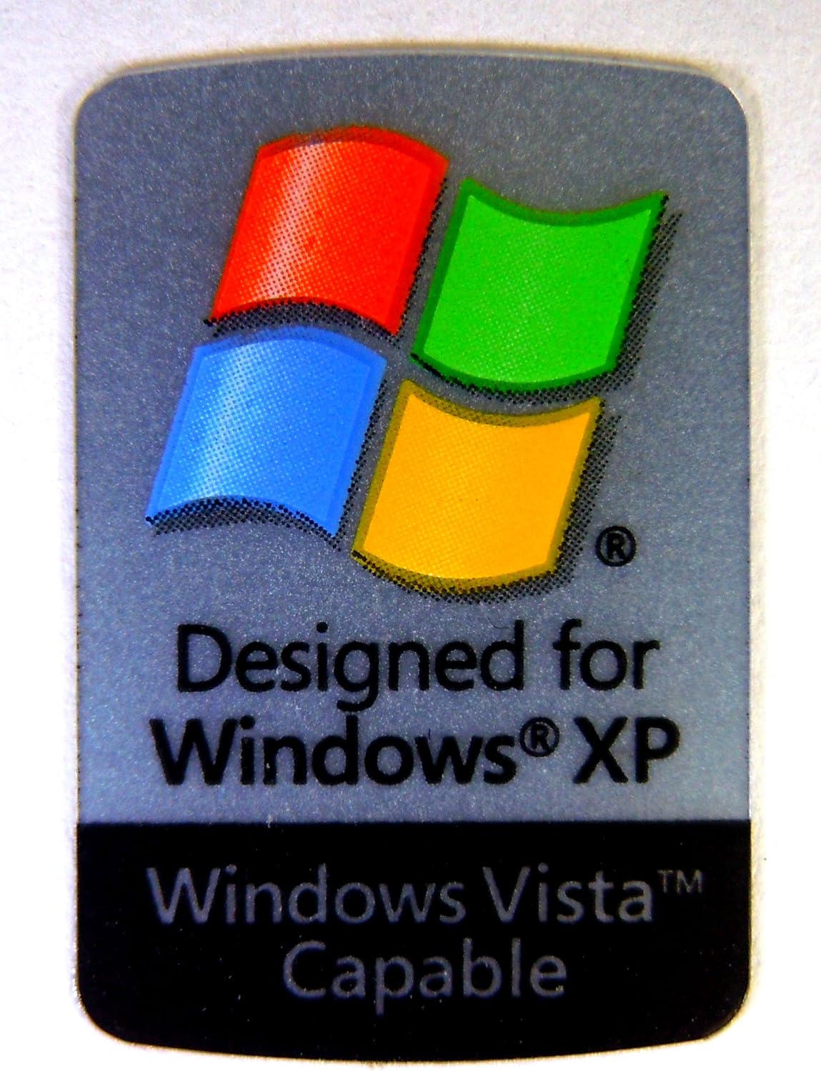 Designed for Windows XP / Windows Vista Capable Sticker 15 x 22mm [9