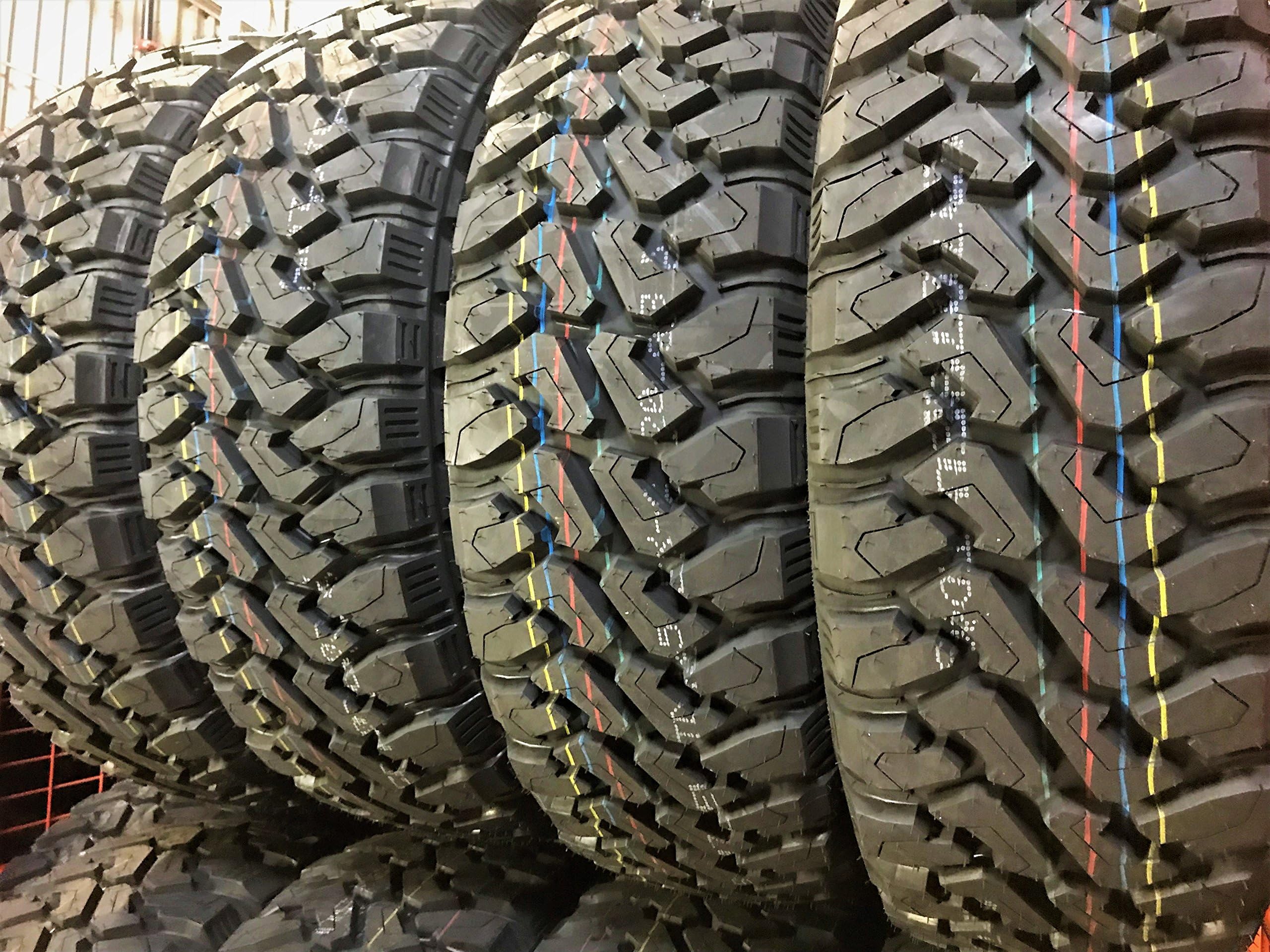 Set of 4 (FOUR) Centennial Dirt Commander M/T Mud Off-Road Light Truck Radial Tires-LT245/75R17 245/75/17 245/75-17 121/118Q Load Range E LRE 10-Ply BSW Black Side Wall