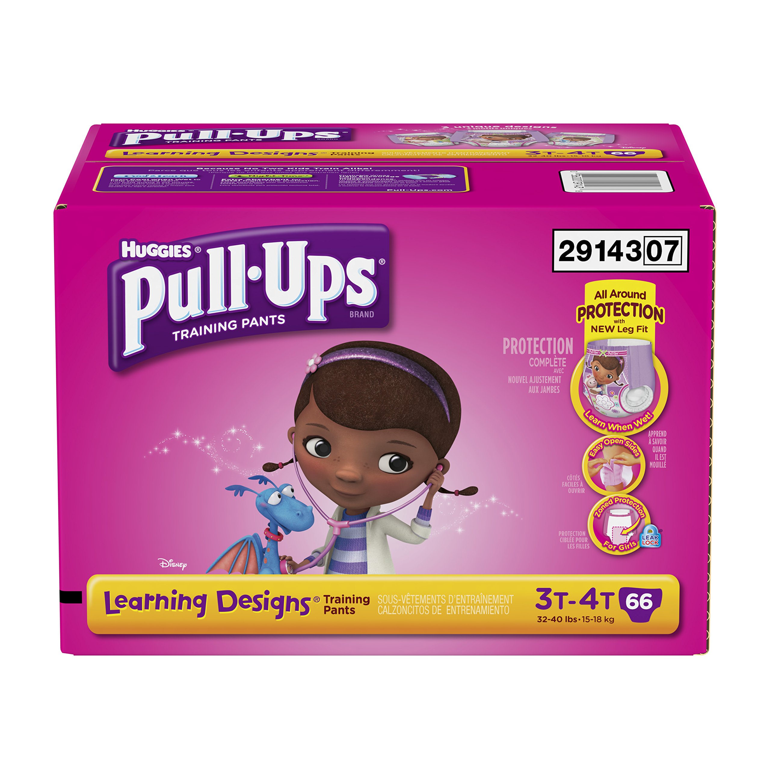PullUps Training Pants with Learning Designs for Girls, 4T