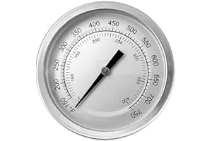 BRATI Replacement 74402 Dome Thermometer for Pit Boss Wood Pellet Grills - PB700FB, PB700D, PB820FB, PB820D，Grill Lid Thermometer for Pit Boss 700 Classic and Pit Boss Austin XL 1000 Wood Fired