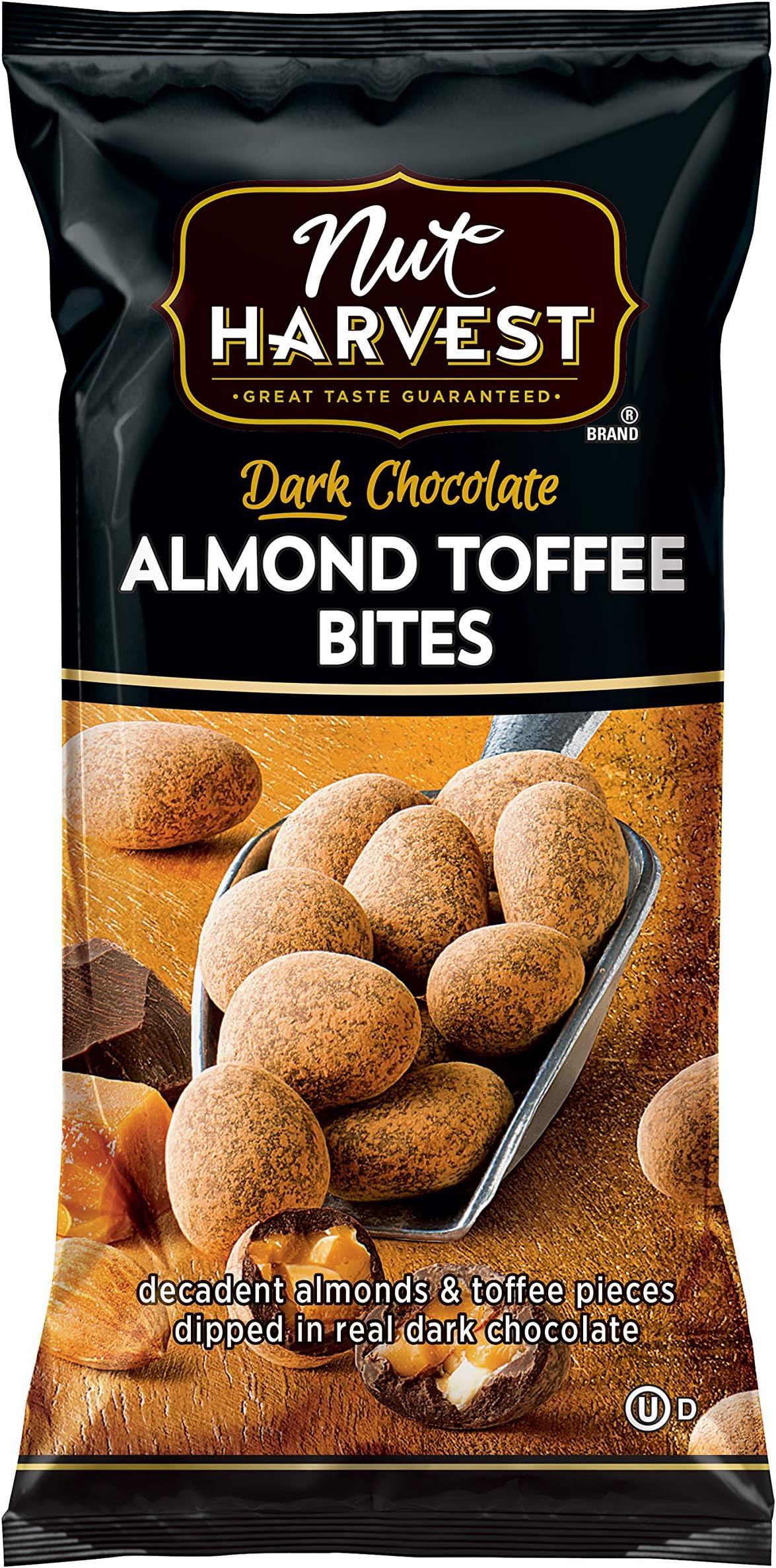 Nut Harvest Dark Chocolate Almond Toffee Bites, 16 Count