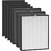 (7 Pack) Premium Replacement Filter Compatible with 3000 Air Puri-fier, Includes 1 Filters + 2 Activated Carbon Filters + 4 Carbon Prefilters