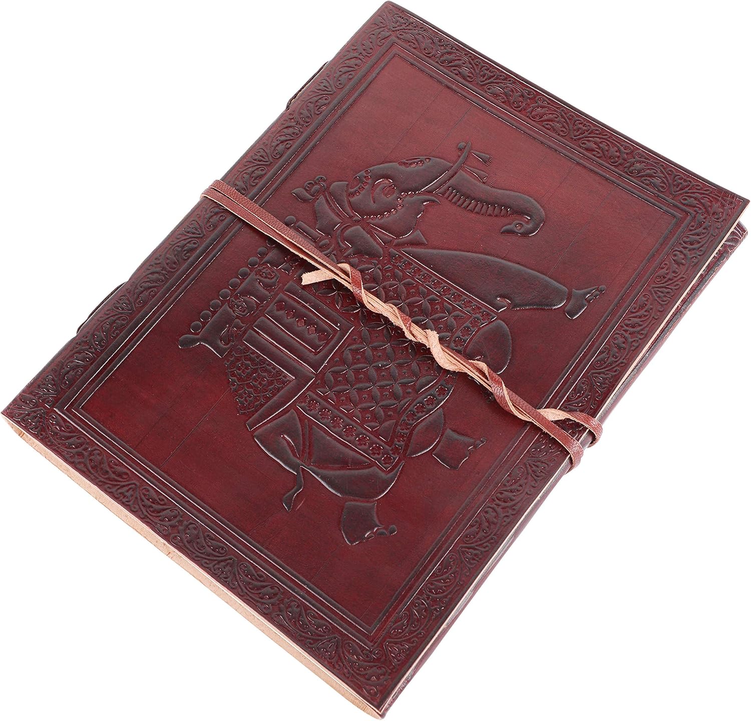 OVERDOSE Elephant Leather Journal Diary Notebook, Handcrafted Journal for School Students College, Office, Notebook - Image 5