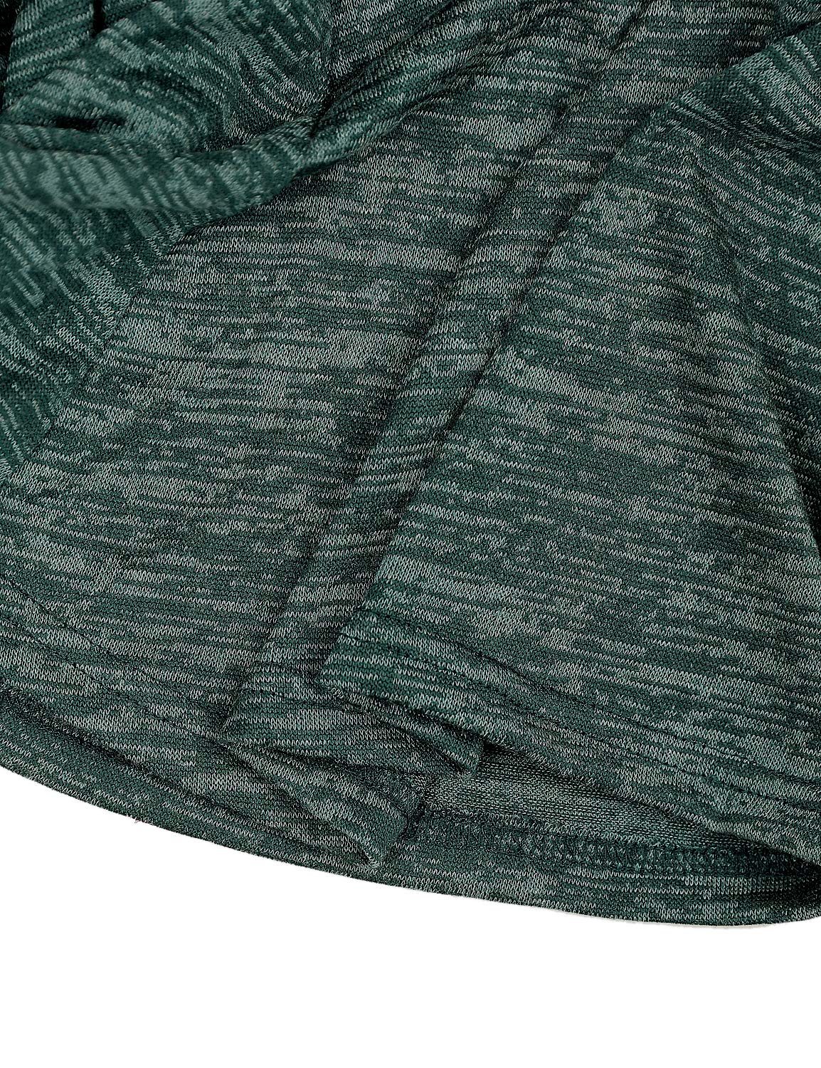 Blooming Jelly Women\'s Casual Round Neck Short Sleeve T Shirt Front Knot Tie Top Loose Twist Tee(Green,M)