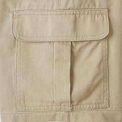 French Toast Boys' Pull-On Twill Cargo Shorts, Khaki