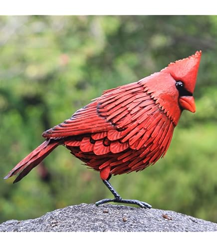 Amazon.com : Claratut Mini Red Cardinal Bird Ornament On A Tree