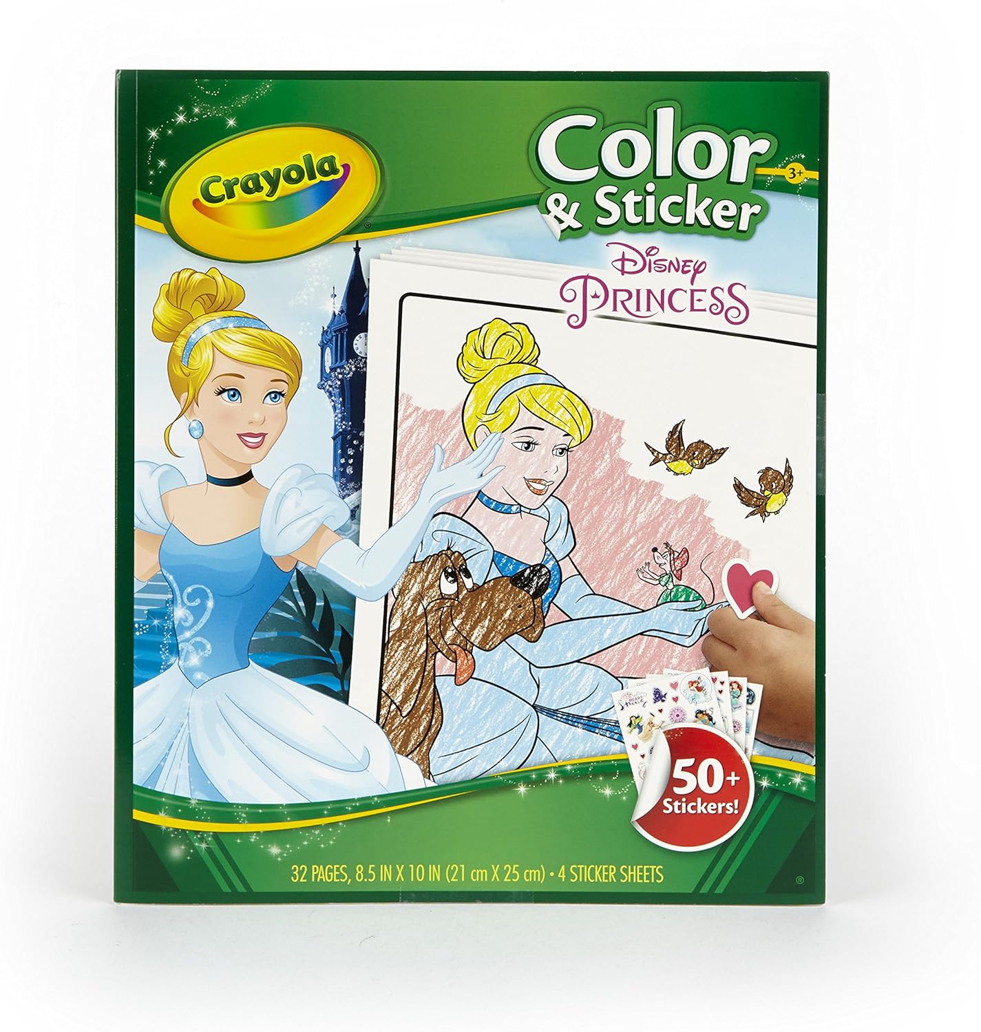 CrayolaDisney Disney Princess Colour and Sticker Book Multicoloured Amazon.co.uk Toys & Games