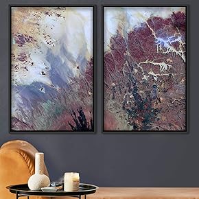 signwin 2 Piece Framed Canvas Wall Art Natural...