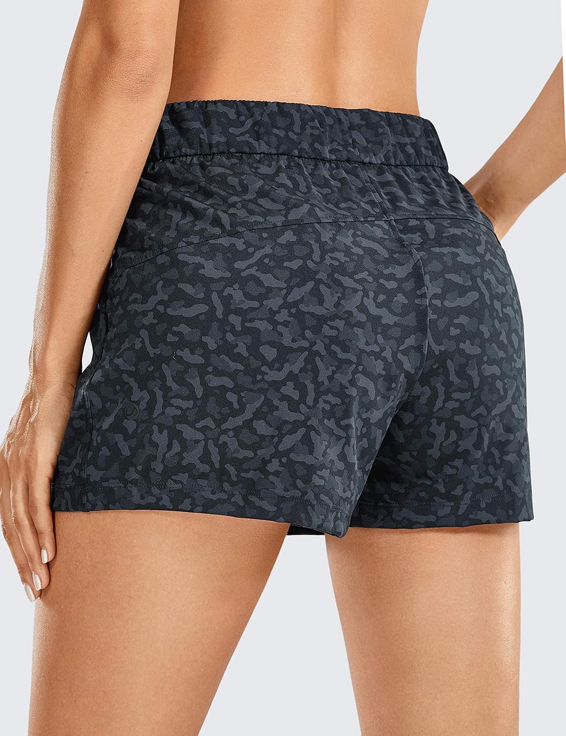 CRZ YOGA Women's Stretch Lounge Travel Shorts Elastic Waist Comfy Workout Shorts with Pockets -2.5 Inches at  Women’s Clothing store
